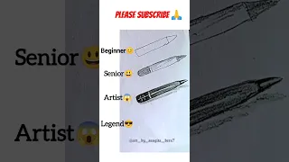 Beginner vs Senior vs Artist vs Legend 😎// wait for legend 😅😅#viral#shorts#art#trending