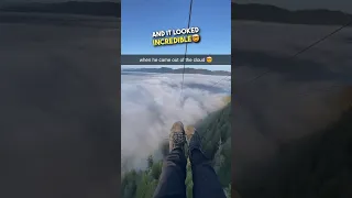 Ziplining right into a cloud 🤯