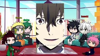 Anime character react to each other (Dazai) 6/?