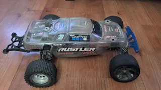 Traxxas Rustler VXL 2S Lipo Speed Test 77 km/h