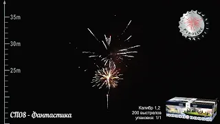 Салют Фантастика 200 залпов 1.2 калибр