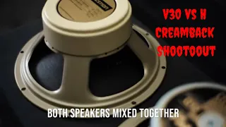 Celestion Vintage 30 Vs G12H-75 Creamback shootout