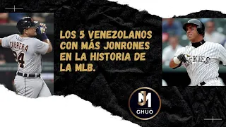 Los 5 peloteros venezolanos con más jonrones la historia de las grandes ligas.