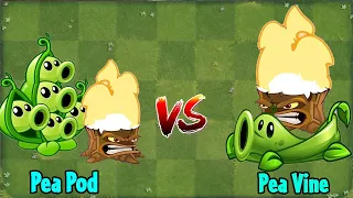 Pvz 2 Discovery - Pea Vine VS All Peahooters - Who Will Win?