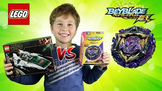 Beyblade or Lego Star Wars for Christmas present? Unpacking of Lucifer The End vs Lego A-Wing