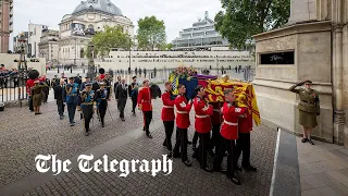 Queen Elizabeth II's coffin carried to Westminster Abbey for state funeral