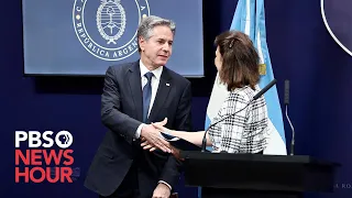 WATCH: Blinken signs Memorandum of Understanding with Argentina foreign minister