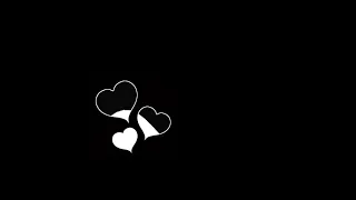 Template black screen heart touching black screen WhatsApp status