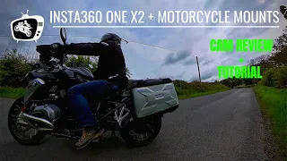 Insta360 One X2 Tutorial | Motorcycle mount bundle + First impressions review by a TV Cameraman.