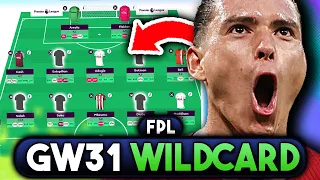 FPL GAMEWEEK 31 WILDCARD | BEST WILDCARD TEAM FOR GW31 | Fantasy Premier League Tips 2023/24