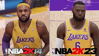 NBA 2K23 Next Gen VS NBA2K14 Next Gen Graphics Comparison