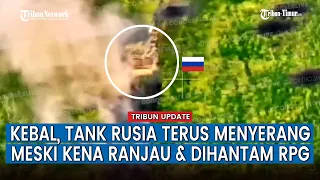 Momen Tank T-90 Rusia Saat Diserbu Ranjau dan Tembakan Ukraina Berkali-kali Namun Tetap Selamat