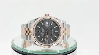 Rolex Datejust 126331 Slate Motif Dial Jubilee Steel and Everose Gold Watch