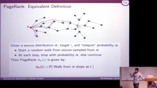 CAM Colloquium - Sid Banerjee: Fast Bidirectional Estimation in Markov Chains