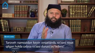 РӮЗА ТУТИШ УЧУН НИЯТ ҚАЧОН ҚИЛИНАДИ ~ШАЙХ СОДИҚ САМАРҚАНДИЙ / RÒZA TUTISH UCHUN NIYAT QACHON QILINAD