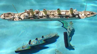 Britannic, Titanic, Mauretania, SS United States, Queen Mary, & More! SINKING MODELS ON PARADE 2022