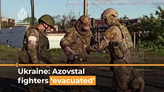 Ukrainian fighters evacuated after Azovstal ‘surrender’