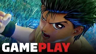 Jump Force Beta - Yusuke, Gon, and Hisoka Gameplay - Team Togashi!