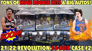 HUGE ROOKIE HITS & AUTOS!🔥💥 | 2021-22 Panini Revolution Basketball Hobby 16-Box FULL Case Break #2