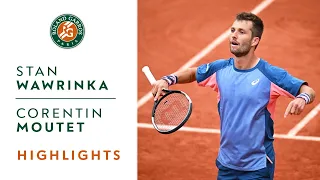 Stan Wawrinka vs Corentin Moutet - Round 1 Highlights I Roland-Garros 2022