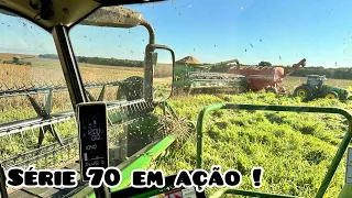 Ep 295 colheita de milheto com a série 70 Jonh deere