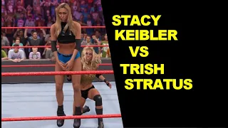 WWE 2K22 Stacy Keibler vs Trish Stratus - Extreme Rules