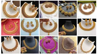 Gold necklace designs simple // gold necklace designs //@fashionwithneha9