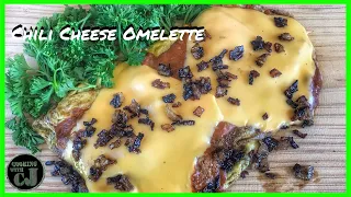 Chili Cheese Omelette | Blackstone Breakfast Recipes | Blackstone Griddle Recipes