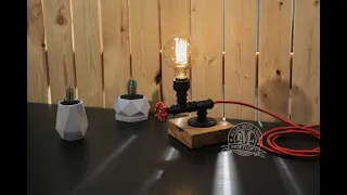 Светильник в стиле ЛОФТ / роторный кран - выключатель / DIY Water Valve Light Switch