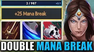 Quadruple Mana Burn with Double Mana Break [Swashbuckle + Coup de Grace] Dota 2 Ability Draft