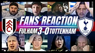 ANGRY SPURS FANS REACTION TO FULHAM 3-0 TOTTENHAM | PREMIER LEAGUE