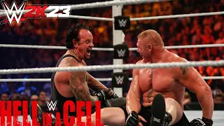 Brock Lesnar Vs Undertaker Hell in a Cell  WWE 2K23 Full Match