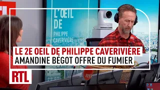 Amandine Bégot offre du fumier à Philippe Caverivière