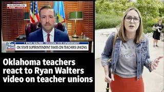 Teachers react to Oklahoma Department of Education video of Ryan Walters attacking teacher unions