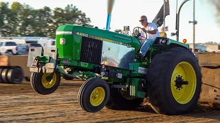 Tractor Pull 2023: 12,000lb Farm Stock Tractors. Wagler Fall Nationals.