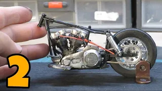 Imai 1:12 Harley Davidson FLH (Full Build Video Part 2)