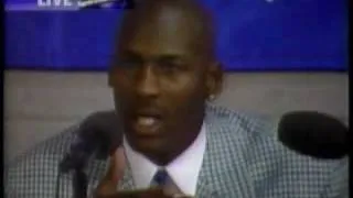 Michael Jordan - 55pts v Knicks, post-game 1995