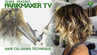 Техника нанесения блондора. How to color hair in blonde парикмахер тв parikmaxer.tv