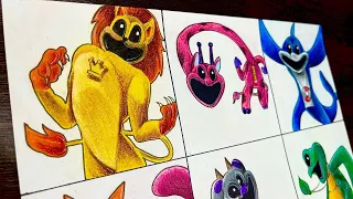 Drawing Monsters Forgotten Critters ( Poppy Playtime ) Smiling Critters