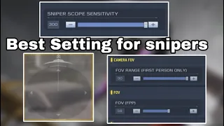3 SETTINGS TO IMPROVE YOUR SNIPER SKILLS🤯🔥