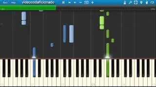 Lana Del Rey - Dark Paradise | Tutorial Piano Synthesia [1080 HD]