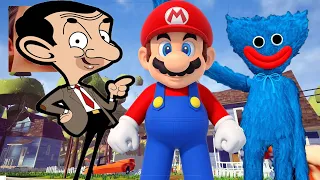Hello Neighbor - My New Neighbor Mario Mr Bean Poppy Playtime Huggy Wuggy History Gameplay