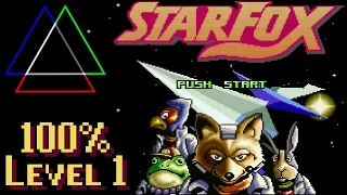 [ Star Fox — SNES ] Level 1 - 100% Score