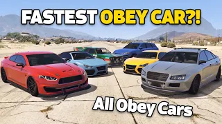 GTA 5 ONLINE - WHICH IS FASTEST OBEY? | Fastest Obey