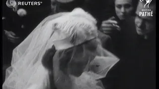 Deborah Kerr weds RAF ace Anthony Bartley (1945)