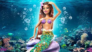 Impresionante transformación de una muñeca a una deslumbrante sirena || Ideas fáciles DIY