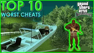 GTA San Andreas - TOP 10 Worst Cheats (PC)