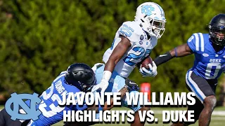 UNC Running Back Javonte Williams Spectacular In Win Over Duke