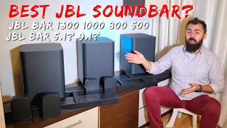 Which is the Best JBL Soundbar? JBL BAR 1300? JBL BAR 9.1? JBL BAR 1000? JBL BAR 800? JBL BAR 500?