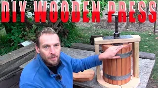 DIY WOODEN PRESS - How to make grape juice with a diy press